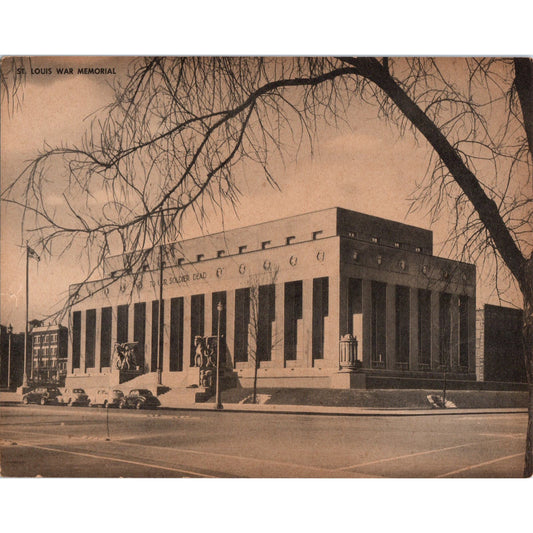 St. Louis War Memorial - St. Louis MO - Vintage Super Giant Postcard AD7