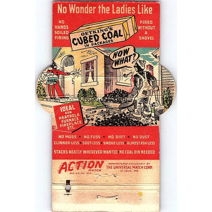 Sheboygan Coal Co Ietking's Cubed Coal WI Vintage Matchbook TB6-MB2-10