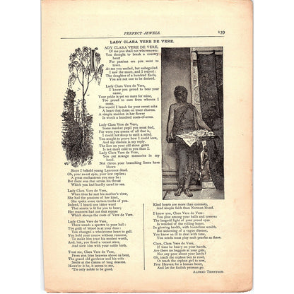 Lady Clara Vere De Vere Alfred Tennyson 1884 Poem TA5-CJ-3
