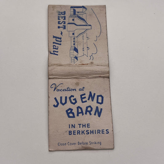 Jug End Barn in the Berkshires  Vintage Matchbook Cover TB8-MB-4