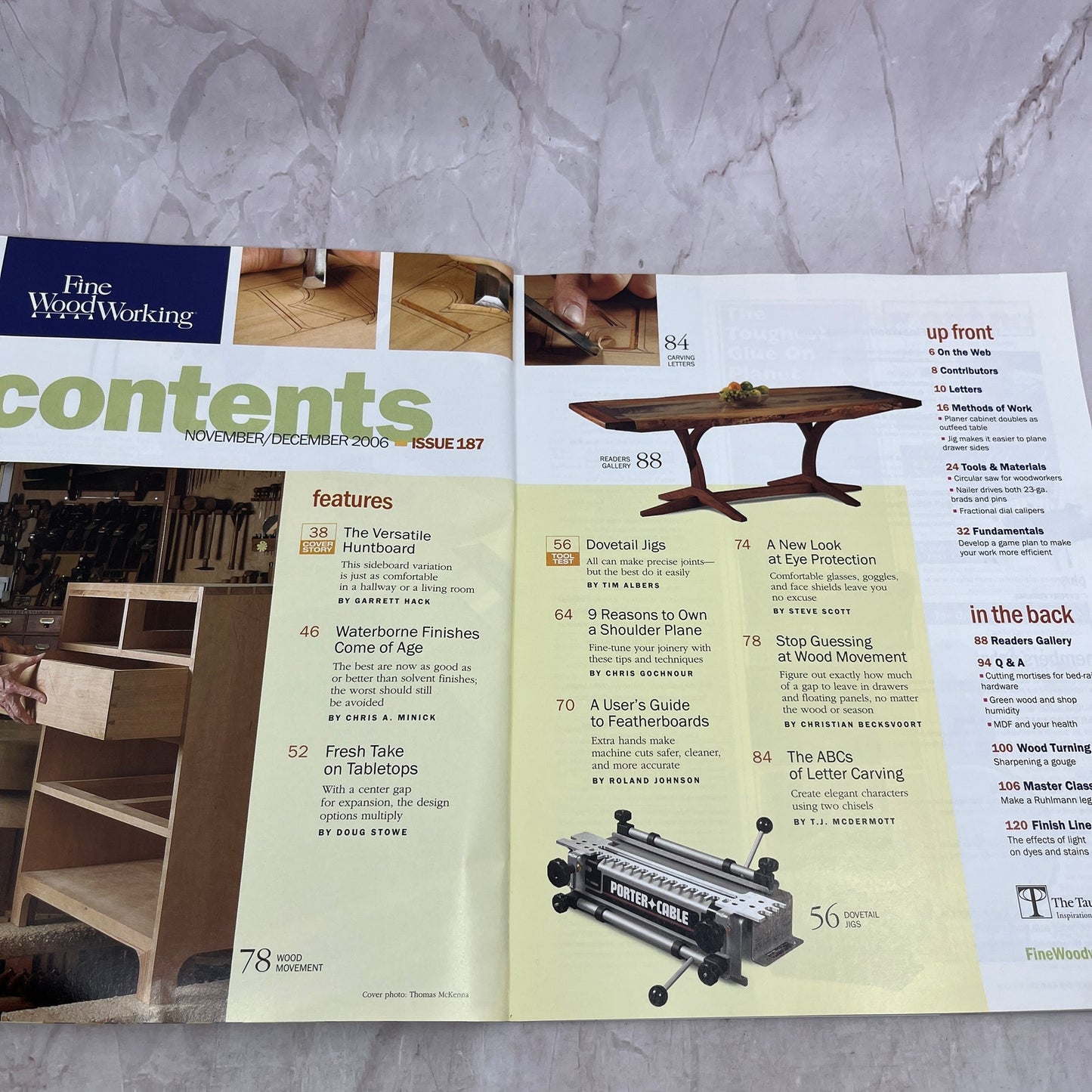 Elegant Sideboard - Dec 2006 No 187 - Taunton's Fine Woodworking Magazine M36