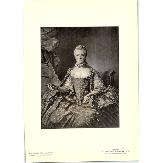 Madame Adélaïde of France - Nattier - 1902 Litho Art Print AF4-11