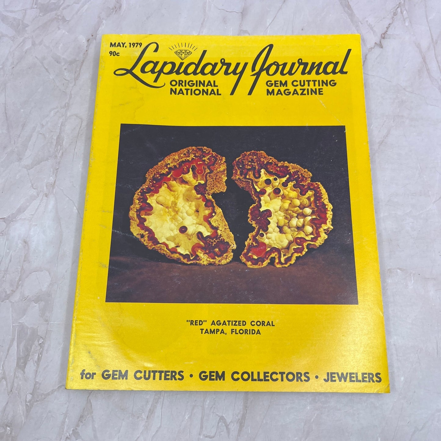 Red Agatized Coral Tampa FL - Lapidary Journal Magazine - May 1979 M28