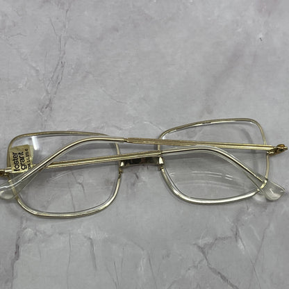 Vintage Foster Grant Gold Tone Rectangle Glasses New Unused NOS TC5-FG