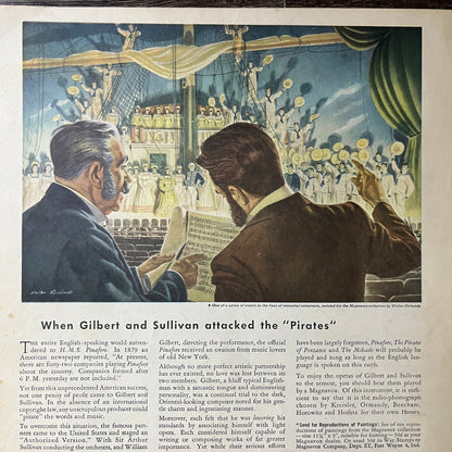Magnavox Radio Walter Richards Gilbert & Sullivan Attacked Pirates Ad 10x12 V7