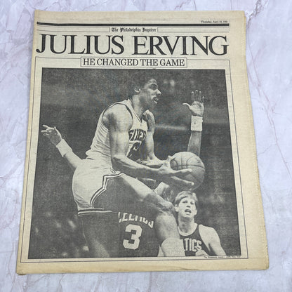 Philadelphia Inquirer April 16 1987 Julius Erving Retirement Tribute Issue TK3