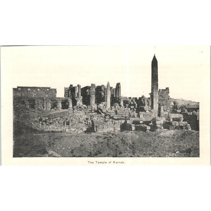 The Temple of Karnak c1890 Victorian Print AE8-CH4