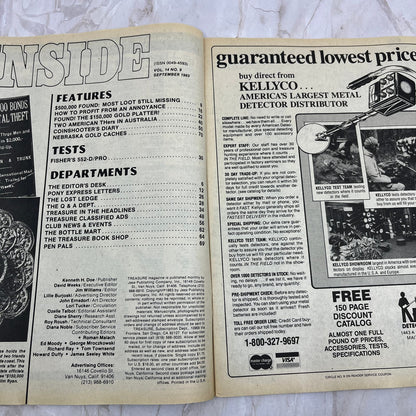 1983 Sept - Treasure Magazine - Treasure Hunting Metal Detecting Gold Coins M10