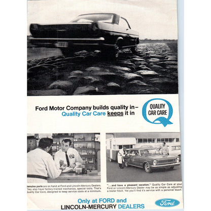 1960s Ford Lincoln Mercury Car Care Automobile Car - Vintage Magazine Ad D20