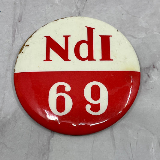 NdI 69 Vintage Pinback Button (Broken Back) TC5-PB