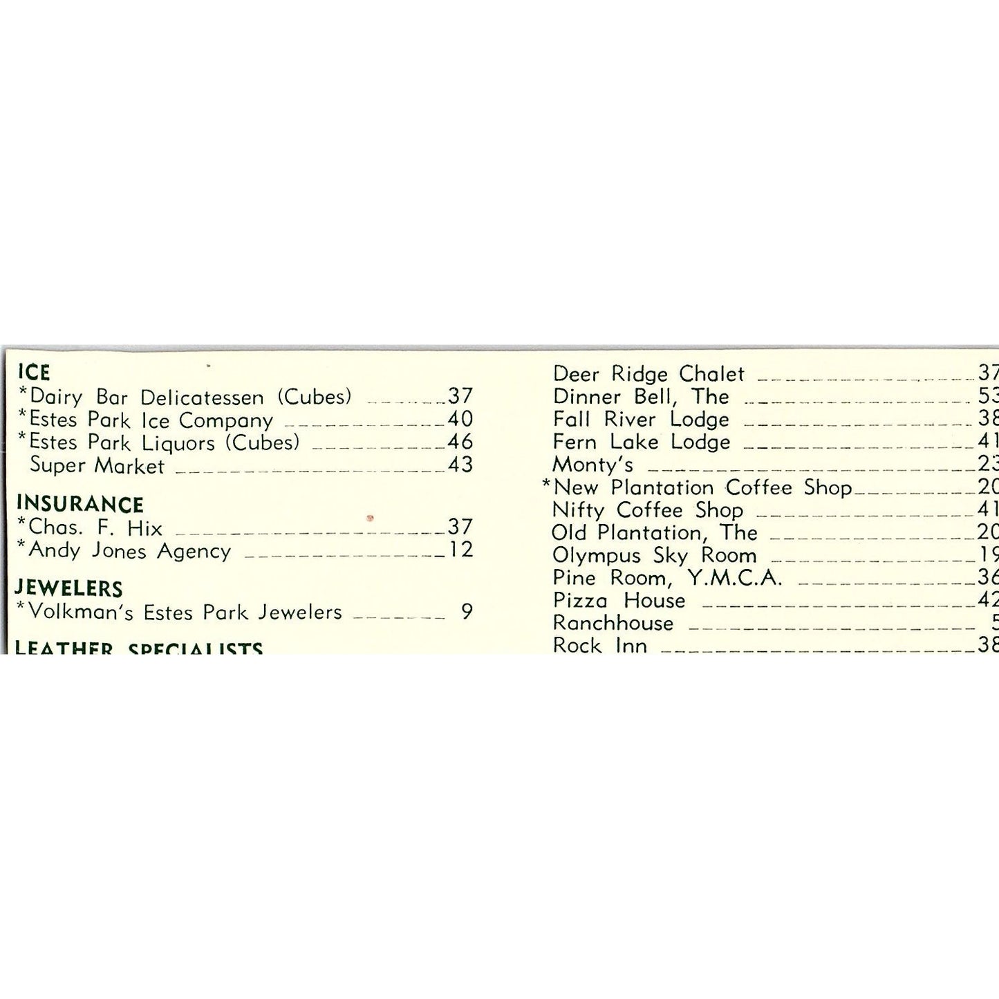 Martin's Laundromat 161 West Elkhorn Ave 1957 Estes Park CO Ad AG4-M1