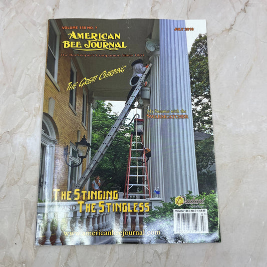 2018 July American Bee Journal Magazine Bees Beekeeping Honey M8
