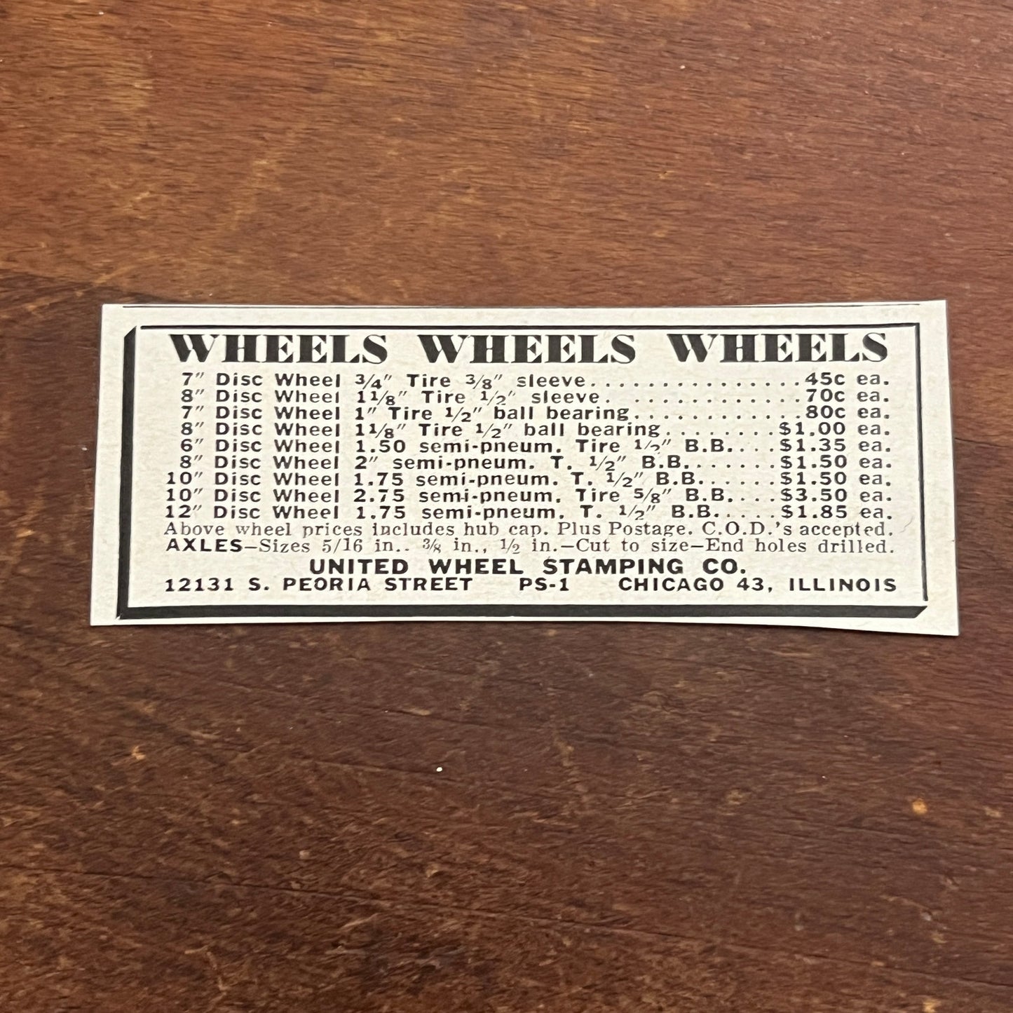United Wheel Stamping Co Chicago IL 1955 Ad AF9-S1