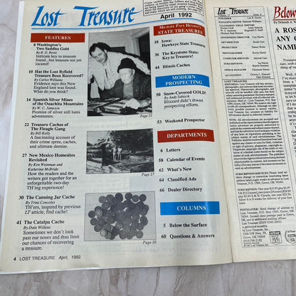 1992 April - Lost Treasure Magazine - Treasure Hunting Gold Prospecting M14