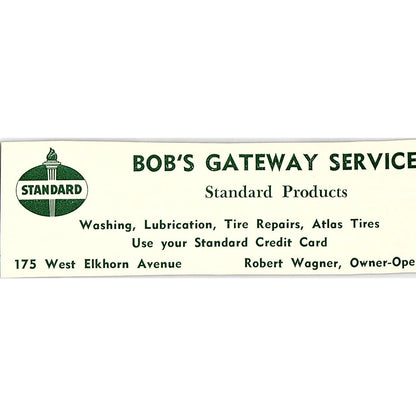 Bob's Gateway Service Robert Wagner Standard Oil 1957 Estes Park CO Ad AG4-M1