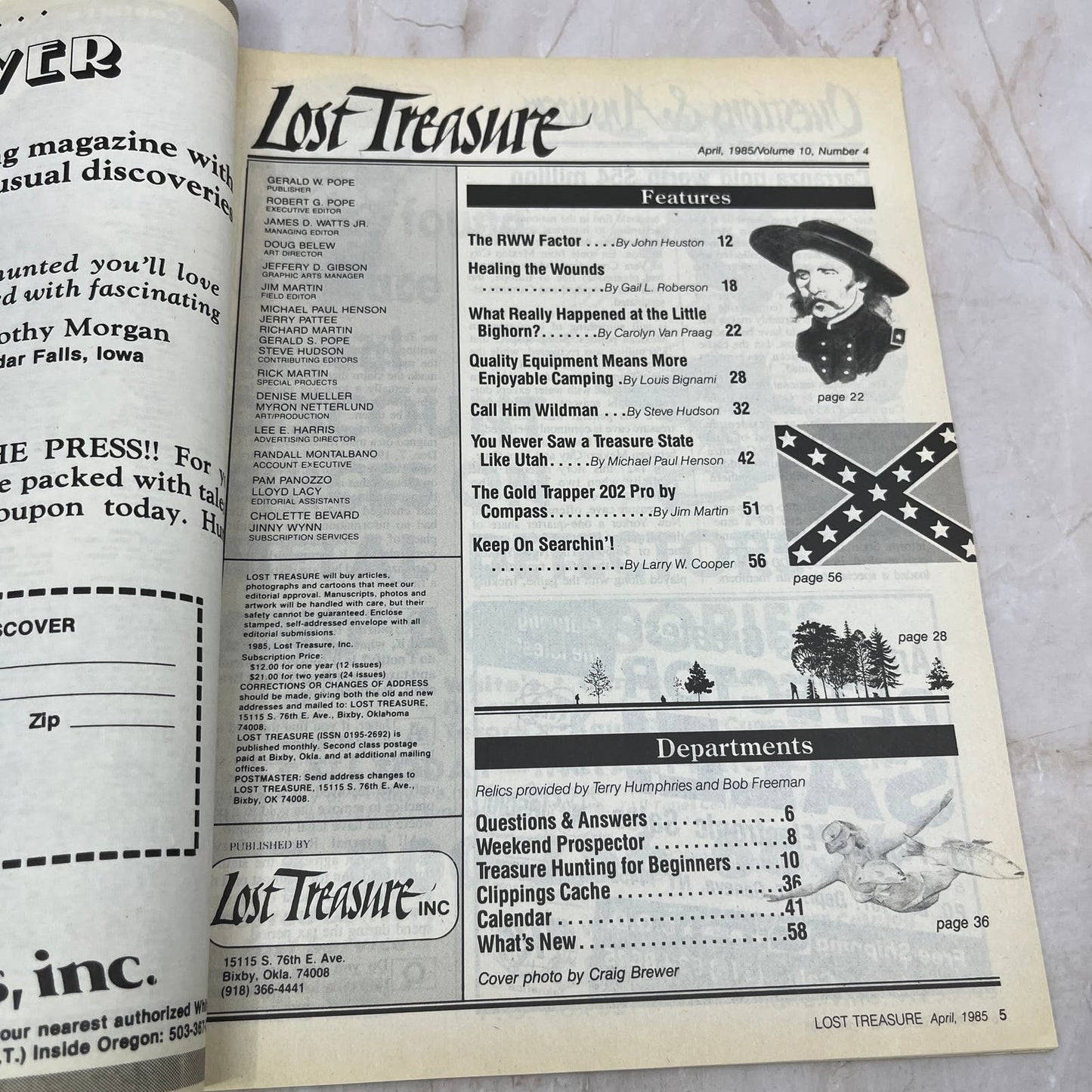 1985 April - Lost Treasure Magazine - Treasure Hunting Gold Prospecting M15