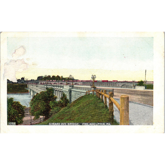 c1906 Girard Avenue Bridge Philadelphia PA Antique Postcard PE1