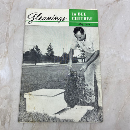 1957 May Gleanings in Bee Culture Magazine Bees Beekeeping Honey TD7