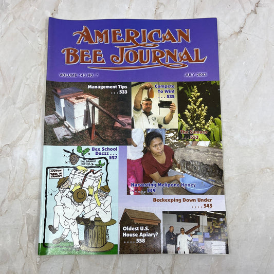 2003 July American Bee Journal Magazine Bees Beekeeping Honey M7