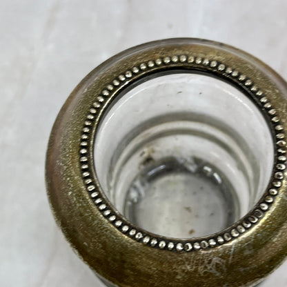Vintage Sterling Silver And Glass Frank Whiting Toothpick Holder TL3