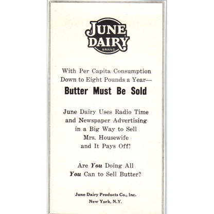 Hotel St. Cloud MN, June Dairy Products NY 1953 Ad AE9-DC1