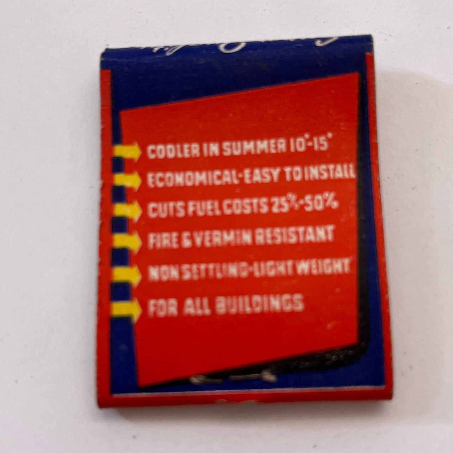 Gamble's Homeguard Insulation Vintage Matchbook Cover TB8-MB3-5