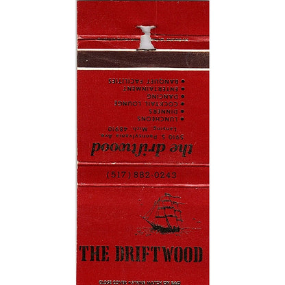 The Driftwood Restaurant Lansing MI Vintage Matchbook TB6-MB2-12