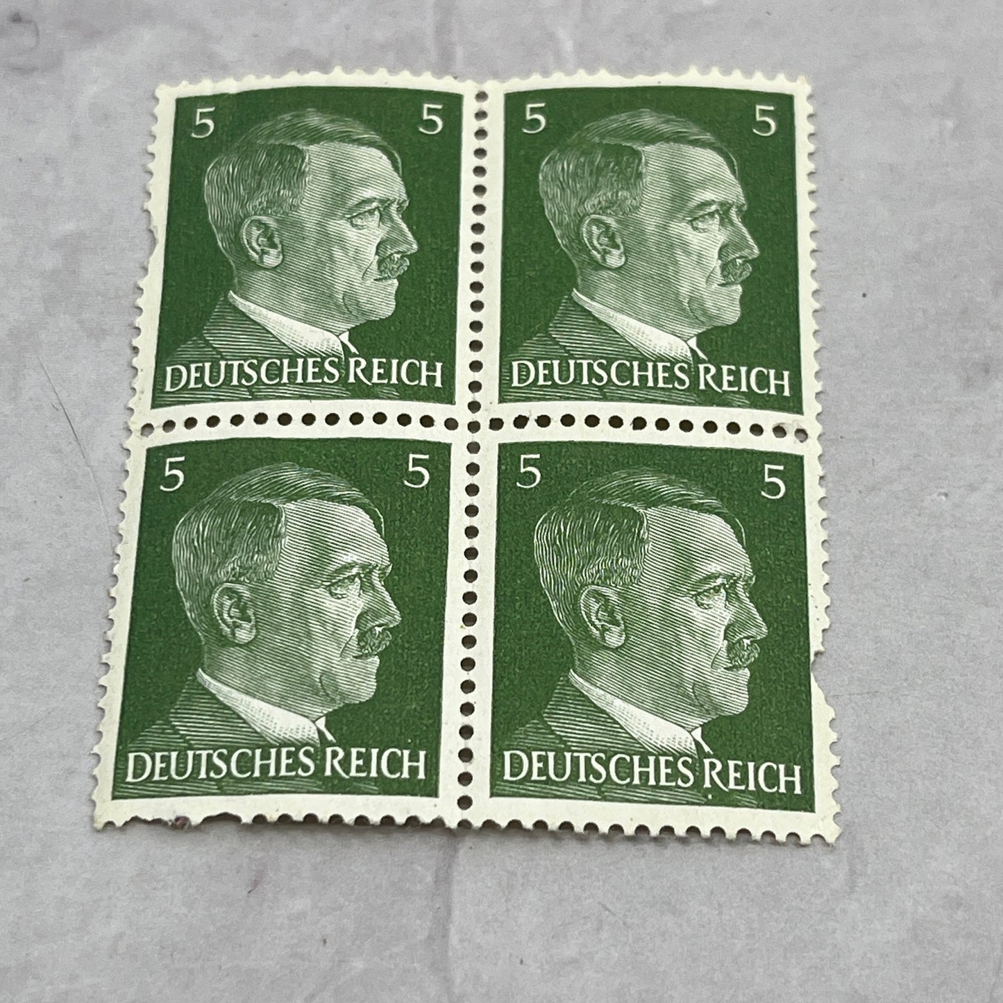 Germany 1941 WW2 Reich Adolf MH Postage Stamp Block of 4 TB8-OD