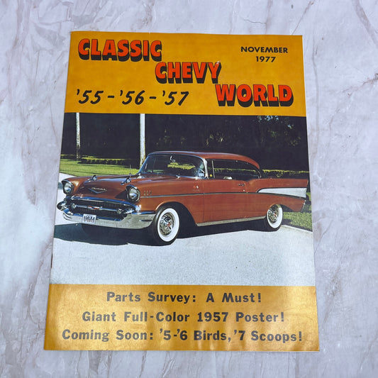Full Cover 57 Poster - '55, '56, '57 Classic Chevy World Magazine - Nov 1977 M29