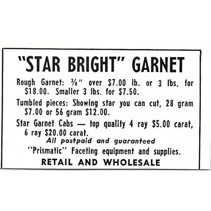 John Rush Mexican Opals San Clemente CA 1972 Ad AF8-M3