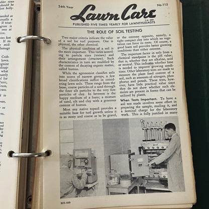 1950-1958 Scotts Lawn Care Book - O. M. Scott & Sons Marysville Ohio TK3