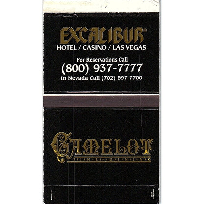 Excalibur Camelot Fine Dining Las Vegas Vintage Matchbook TB6-MB2-7