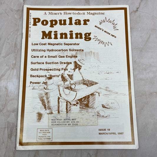 1987 Mar/Apr - Popular Mining Magazine - Treasure Hunting Gold Prospecting M19