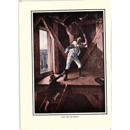 Ring! Ring for Liberty by Henry Mosler Vintage Art Print 7x9 V12