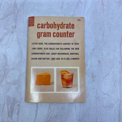 1965 Carbohydrate Gram Counter Diet Booklet Dell Purse Book 1057 TG7-EK