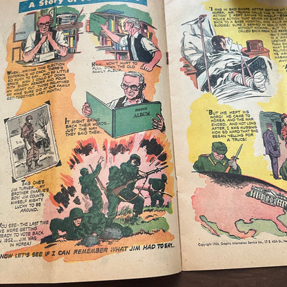 Scarce 1956 Forward With Eisenhower - Nixon Presidential Comic Book AF3-18