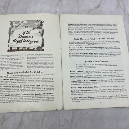 1939 Booklet - 108 World Fair Recipes From Borden's New York World's Fair AE7