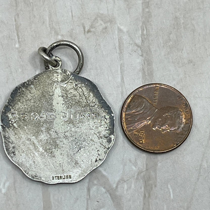 1920s Georgia Tech R.O.T.C. Track Meet Sterling Silver Medallion Medal SB3