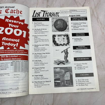 2000 August - Lost Treasure Magazine - Treasure Hunting Gold Prospecting M14