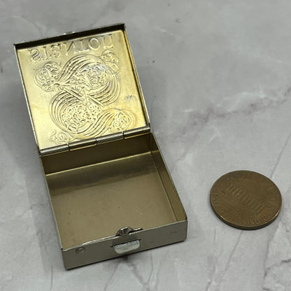 Vintage MCM Stamped "Stanton" Metal Pill Box Organizer SC1