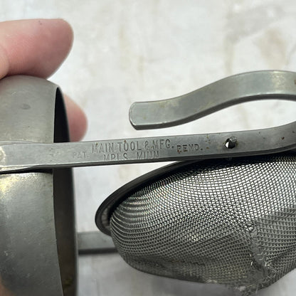 Vintage Metal Tea Strainer Main Tool & Mfg Minneapolis MN TE9