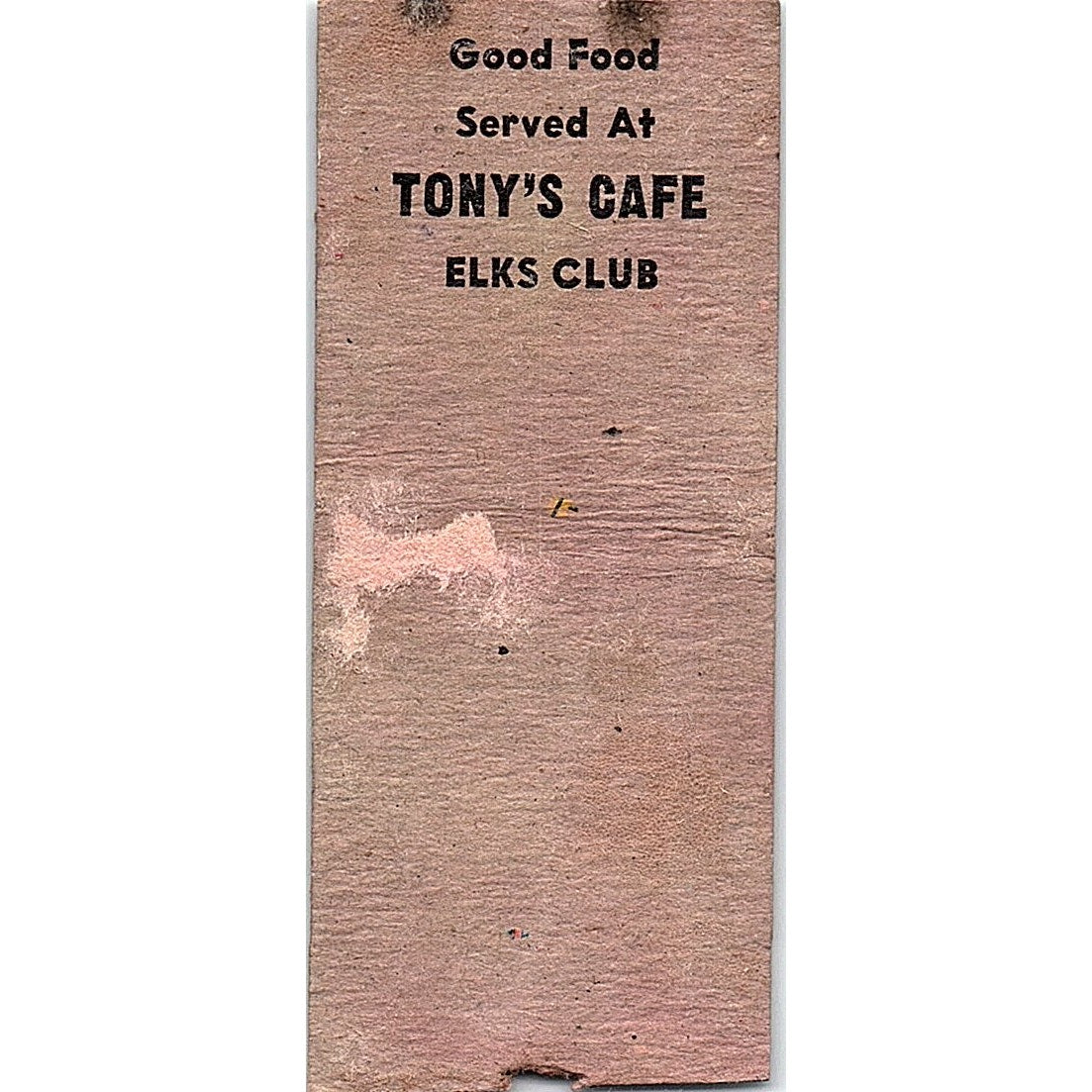 BPOE Elks Club No. 402 Eau Claire WI Vintage Matchbook Cover SF3-Y5