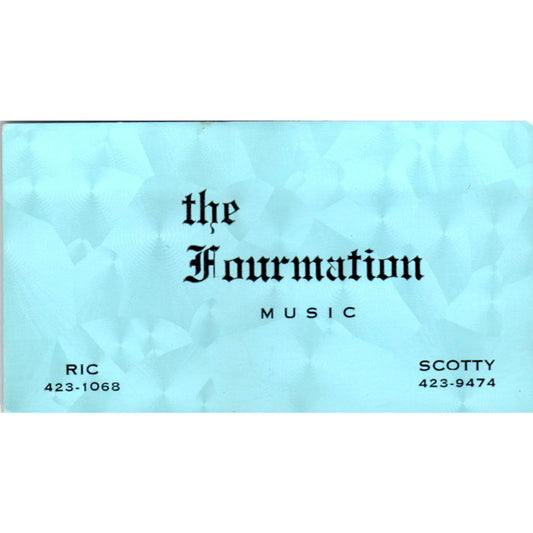 Gold and Silver Country Rock Ric, Scotty Vintage Business Card SD8-B12