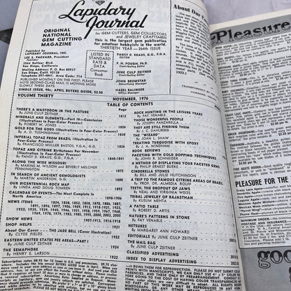 Liberty Bell in Jade - Lapidary Journal Magazine - Nov 1976 M26