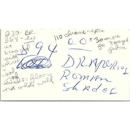 De La West Company Custom Upholstering Montrose Houston Business Card SF3-B6