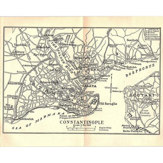 1905 Map of Constantinople AG4-6