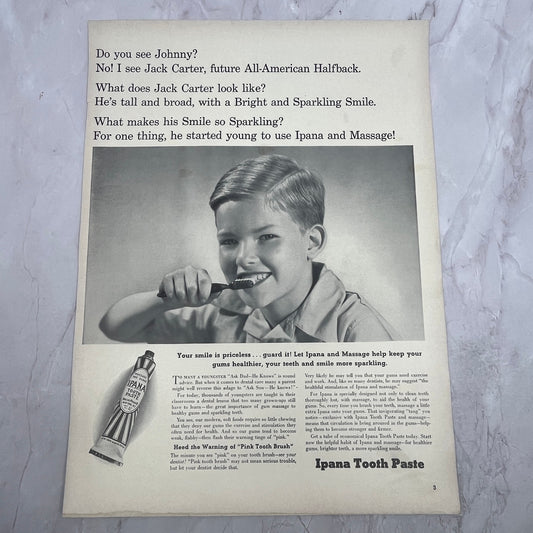 Ipana Toothpaste - Jack Carter 1940 Ad V14-8