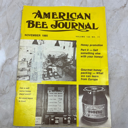 1985 Nov American Bee Journal Magazine Bees Beekeeping Honey M8