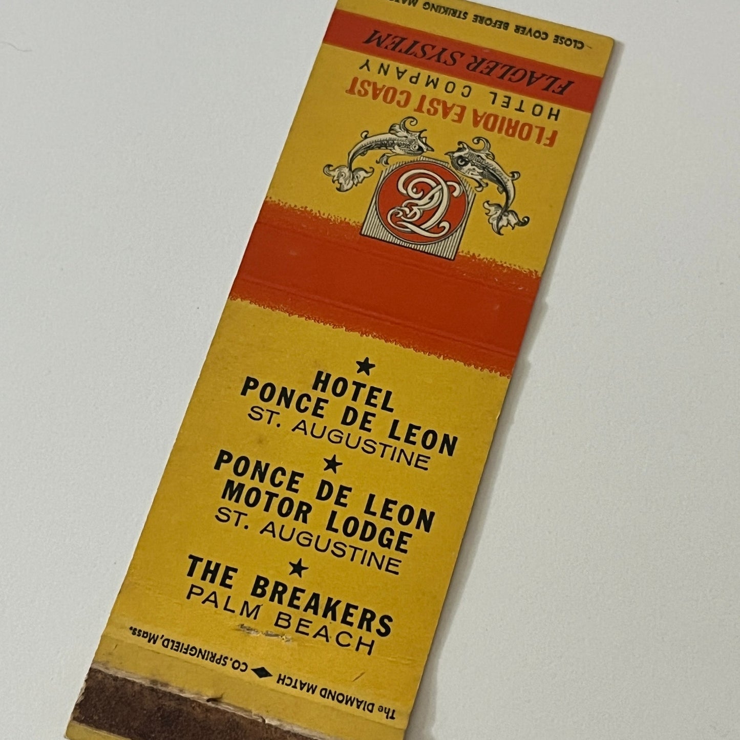 Florida East Coast Hotel Company St. Augustine Vintage Matchbook Cover TB6-MB2-5