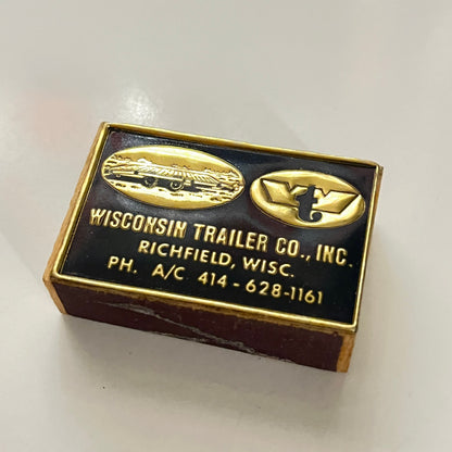 Wisconsin Trailer Co. Inc. Richfield WI Vintage Matchbox SF4-M1